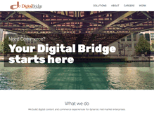 Tablet Screenshot of dbridgesolutions.com